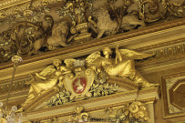 Hôtel-de-Ville, grand salon détail du plafond.