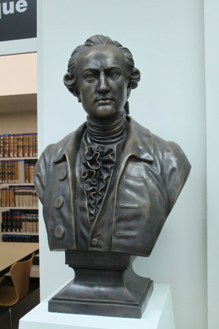 Buste de Goethe, écrivain et poète allemand.