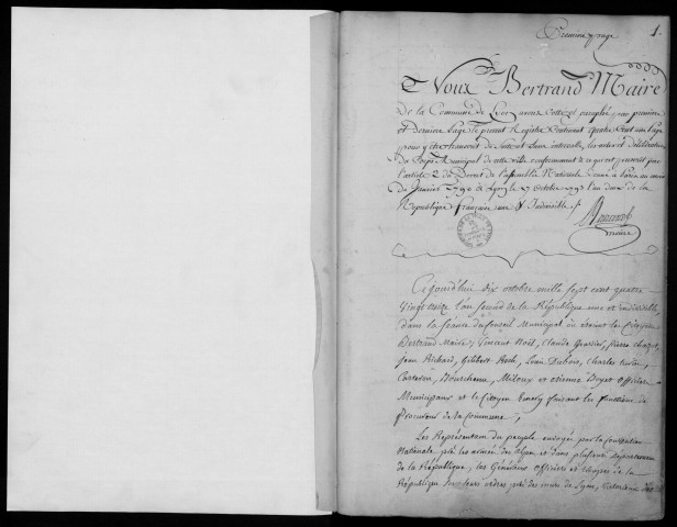 Séances du 10 octobre 1793 au 4 pluviôse An II.