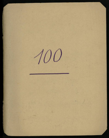 Carnet n°100.