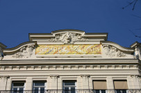18 rue de la République, siège du Crédit Lyonnais, fronton de l'immeuble.