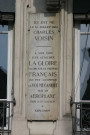 139 avenue de Maréchal-de-Saxe, plaque en mémoire de Charles Voisin (aviateur).
