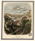 Vue de Lyon, prise du haut des rochers de la Croix-Rousse.