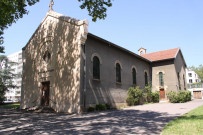 Eglise Notre-Dame-de-Saint-Alban, extérieur.