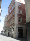 Angle de la rue Confort et de la rue David-Girin, vue sur les bâtiments.