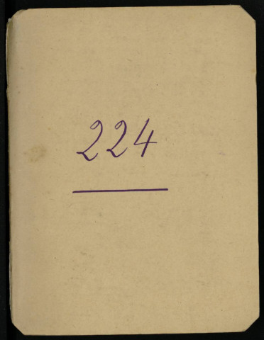 Carnet n°224.