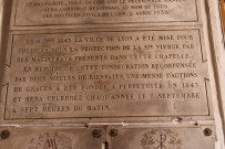 Plaque en mémoire du 8 septembre 1643.