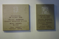 Université catholique de Lyon, plaque inaugurale, intérieur.
