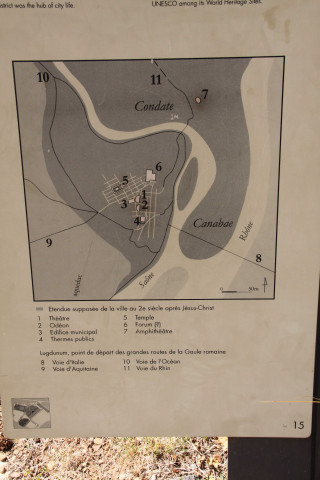 Panneaux explicatifs du site gallo-romain.