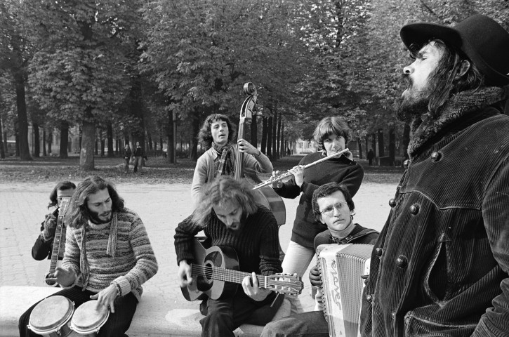 Le Bihan et son orchestre place Bellecour.