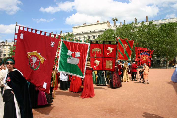 Fêtes consulaires le 4 juin 2005, les Pennons de Lyon.