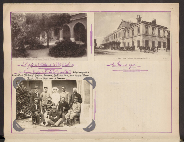 Hôpitaux et dépôts du mercredi 4 octobre 1916 au mardi 10 juillet 1917.