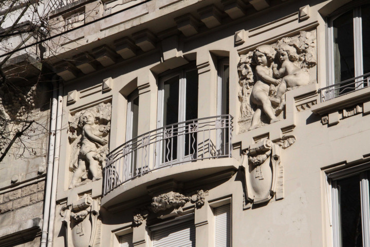 Détail de la façade.