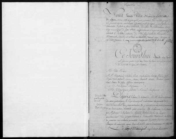 Séances du 5 janvier 1792 au 21 mai 1793.