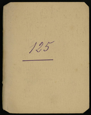 Carnet n°125.