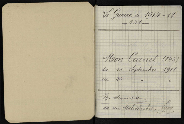 Carnet n°241.