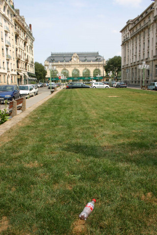 Emplacement du futur parking.