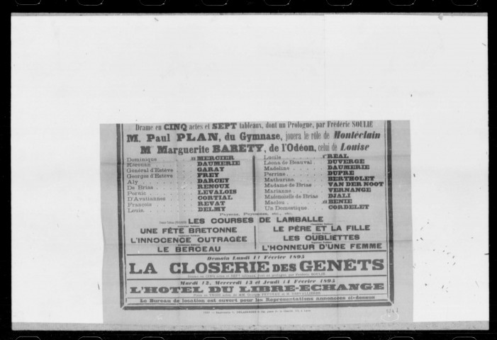 Hôtel du libre-échange (L') : pièce nouvelle en trois actes. Auteurs : Georges Feydeau et Desvallières.