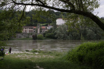 Bac à traille vers le pont de Vernaison.