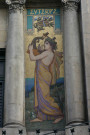 Salle Rameau, mosaïque d'Euterpe.