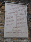 Plaque mémoriale des guerres de 1914-1918 et 1939-1945.