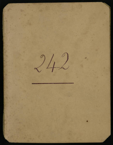 Carnet n°242.