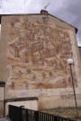 Mur peint vers la basilique de Saint-Just.