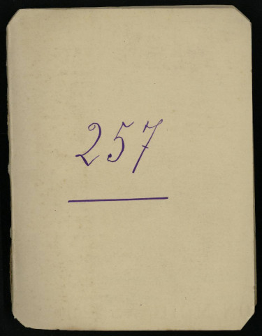 Carnet n°257.