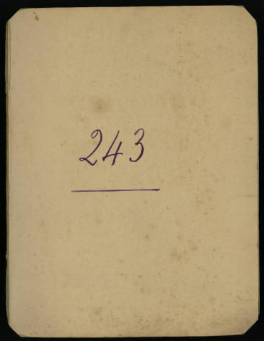 Carnet n°243.