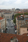 Vue sur les toits de Lyon prise depuis les Maristes.