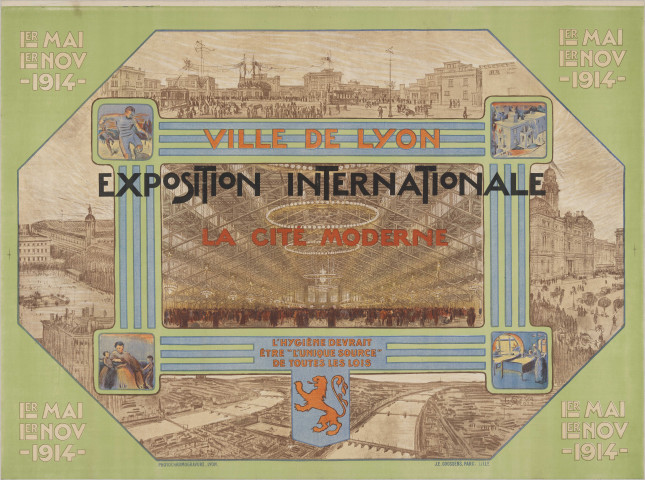 Ville de Lyon. Exposition internationale. La cité moderne.