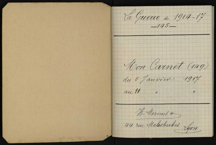 Carnet n°145.