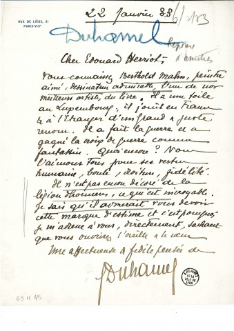 Duhamel Georges.