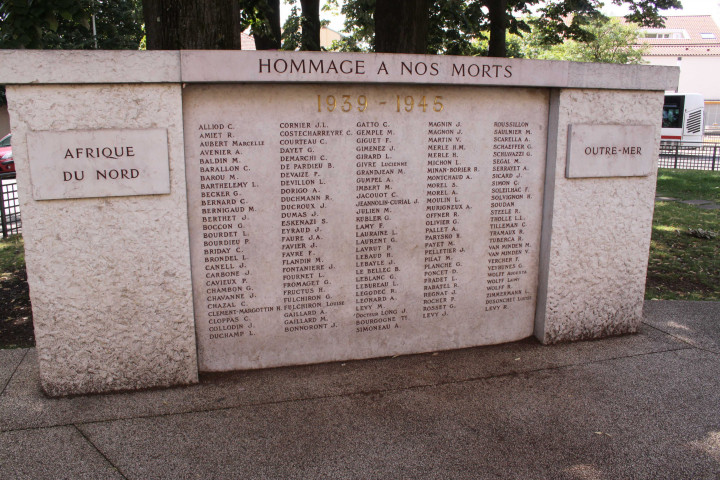 Monument aux Morts de Montchat.