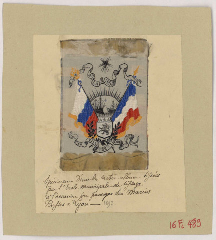 A la Russie, la Ville de Lyon, 1893.