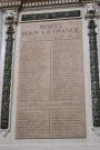 Plaque "Morts pour la France".