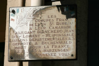 232 rue Garibaldi, plaque en mémoire de l'adjudant Jean Bianchero dit "Lorient".