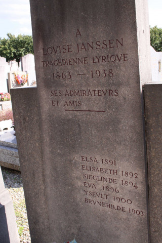 Tombe de Janssen Louise.
