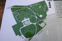 Plan du jardin et emplacement des sculptures.