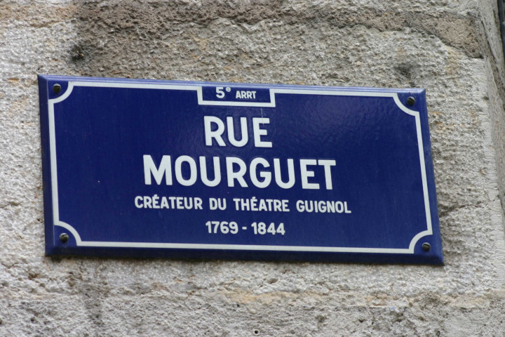 Plaque de rue.