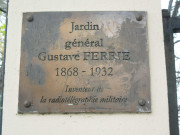 Plaque du square Ferrié.