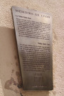 Plaque historique.