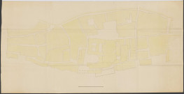 Plan du cloître Saint-Jean et rues adjacentes.