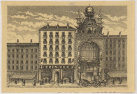 Rue de la République, façades du tailleur Crémieux et du théâtre Bellecour.