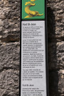 Plaque touristique.