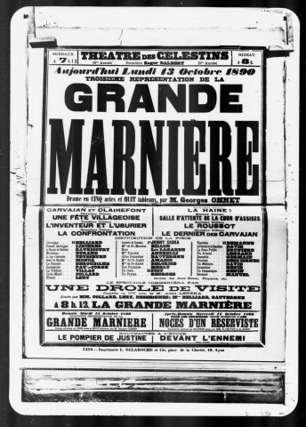 Grande marnière (La) : drame en cinq actes et huit tableaux. Auteur : Georges Ohnet.