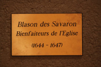 Plaque du blason.