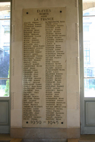 Plaque commémorative.