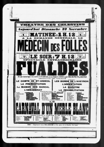 Carnaval d'un merle blanc (Le) : comédie-vaudeville en trois actes. Auteurs : Chivot et Duru.