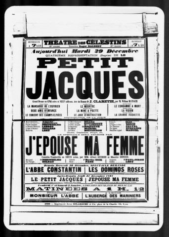 Petit Jacques (Le) : grand drame en cinq actes et neuf tableaux. Auteur : William Busnach.
